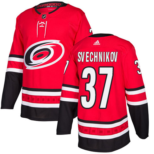 Adidas Carolina Hurricanes 37 Andrei Svechnikov Red Home Authentic Stitched Youth NHL Jersey
